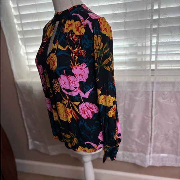 Whistles Digital Bloom Print Blouse, Size 4 - Picture 8 of 12